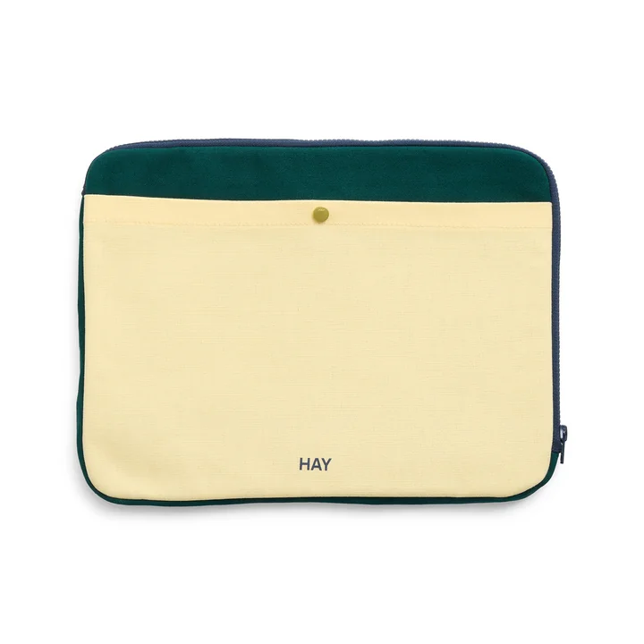 HAY - Multi Laptop Cover, 34.5 x 26 cm, soft yellow multi