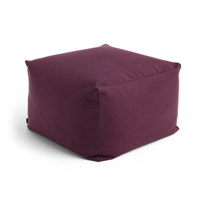 HAY - Story Pouf, H 40 cm, burgundy