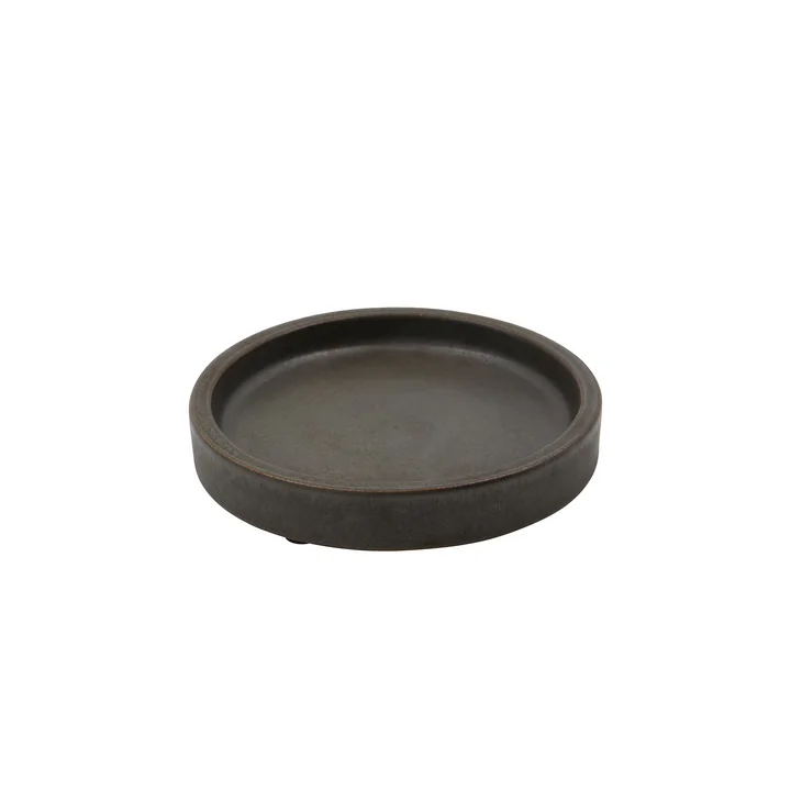 Meraki - Datura soap dish, Ø 1 2. 5 x 2 cm, dark gray