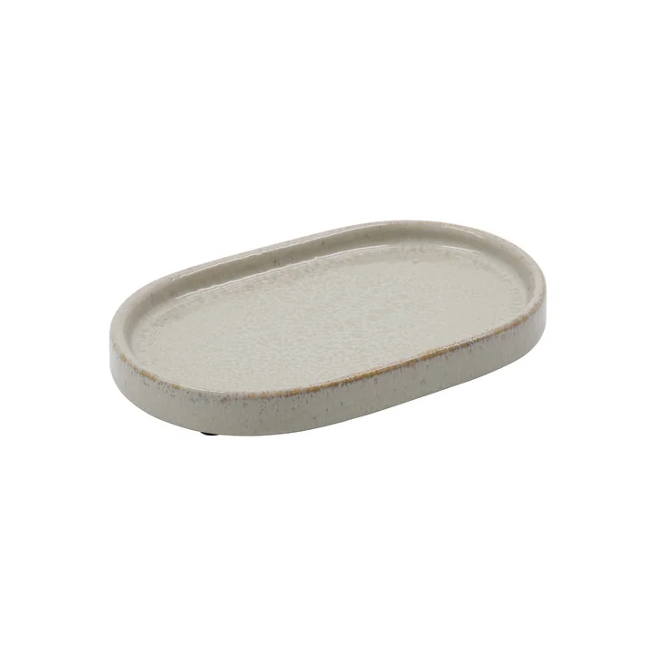 Meraki - Datura Tray, 20 x 1 2. 5 cm, shellish gray