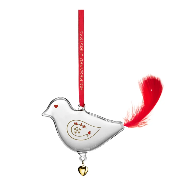 Holmegaard - Ann-Sofi Romme Christmas Bird, small / clear (2025)