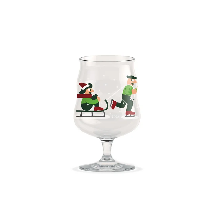 Holmegaard - Mikkeller universal Christmas beer glass 2025, 40 cl