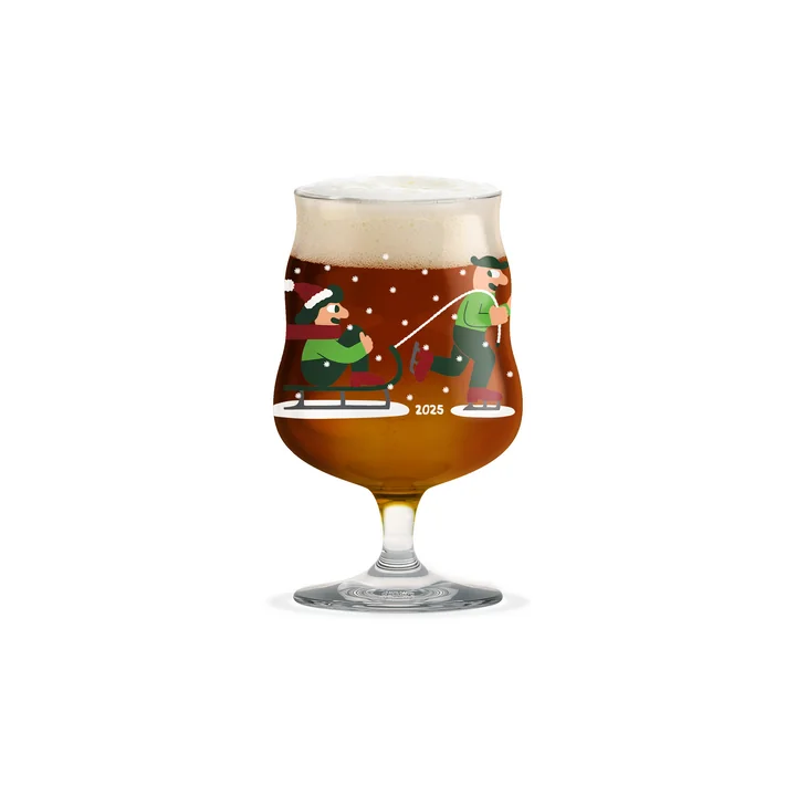 Holmegaard - Mikkeller universal Christmas beer glass 2025, 40 cl