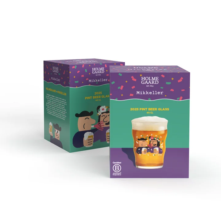 Holmegaard - Mikkeller pint beer glass 2025, 40 cl