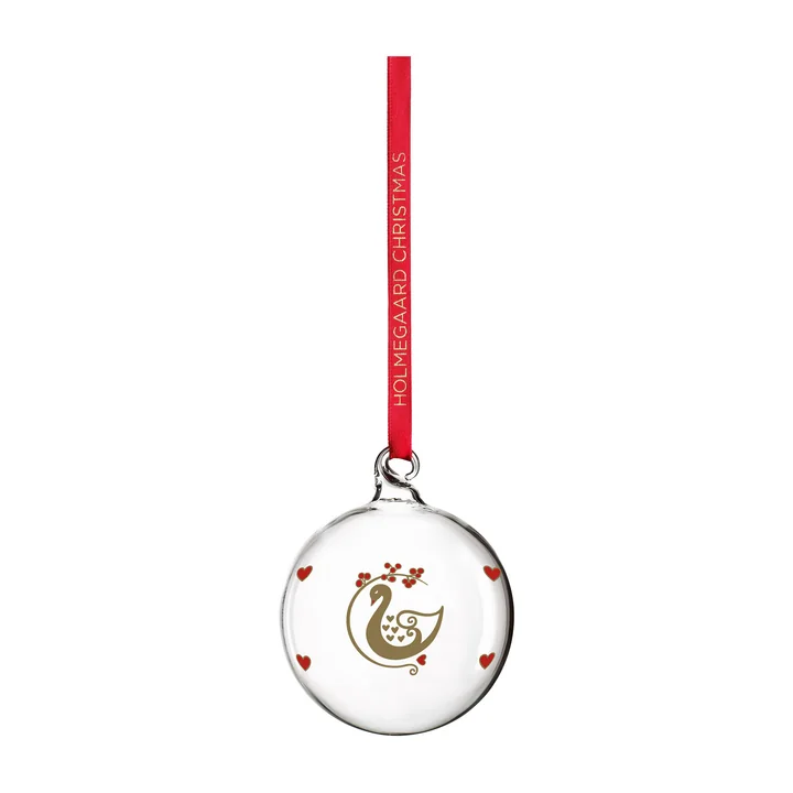 Holmegaard - Christmas bauble, 2025 Ann-Sofie Romme, Ø 6.5 cm, clear