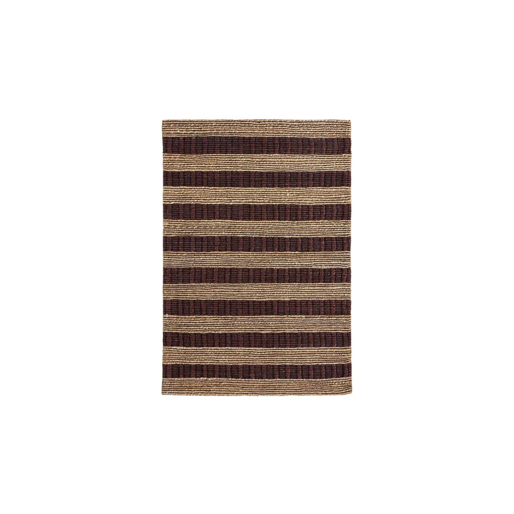 House Doctor - Block Rug, 85 x 130 cm, nature / brown