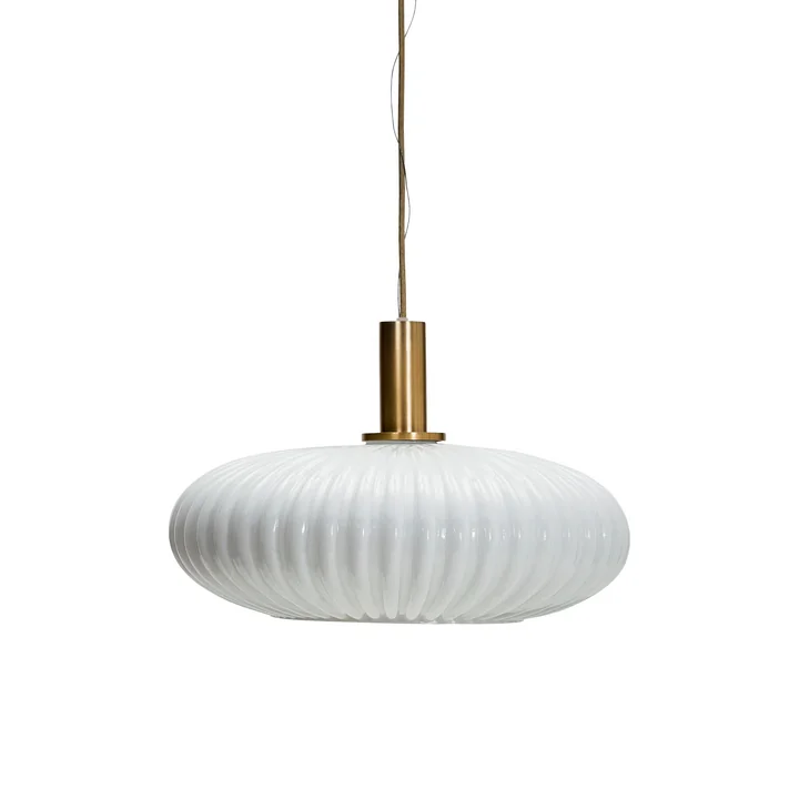 House Doctor - Fort Pendant light, antique brass finish / off-white