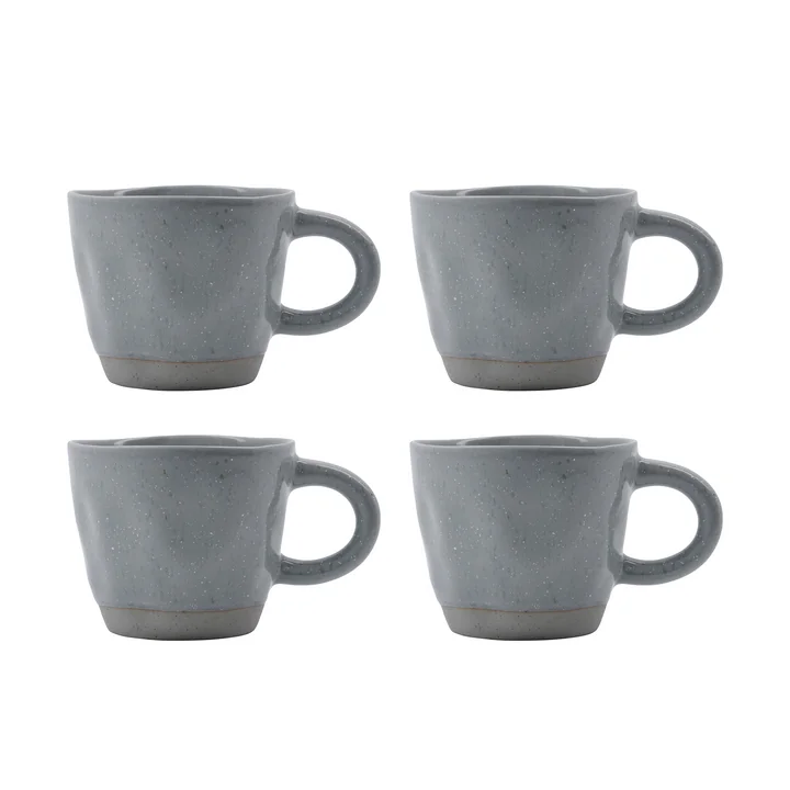 House Doctor - Vida Mug, 290 ml, light blue (set of 4)