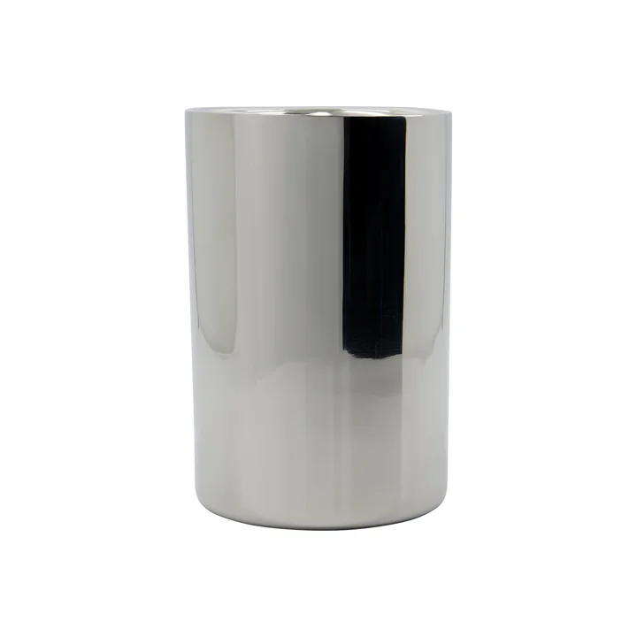 House Doctor - Kett wine cooler, Ø 12.5 x H 18 cm, silver finish