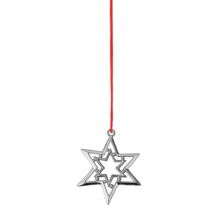 Rosendahl - Trundle Star pendant H 8 cm, silver