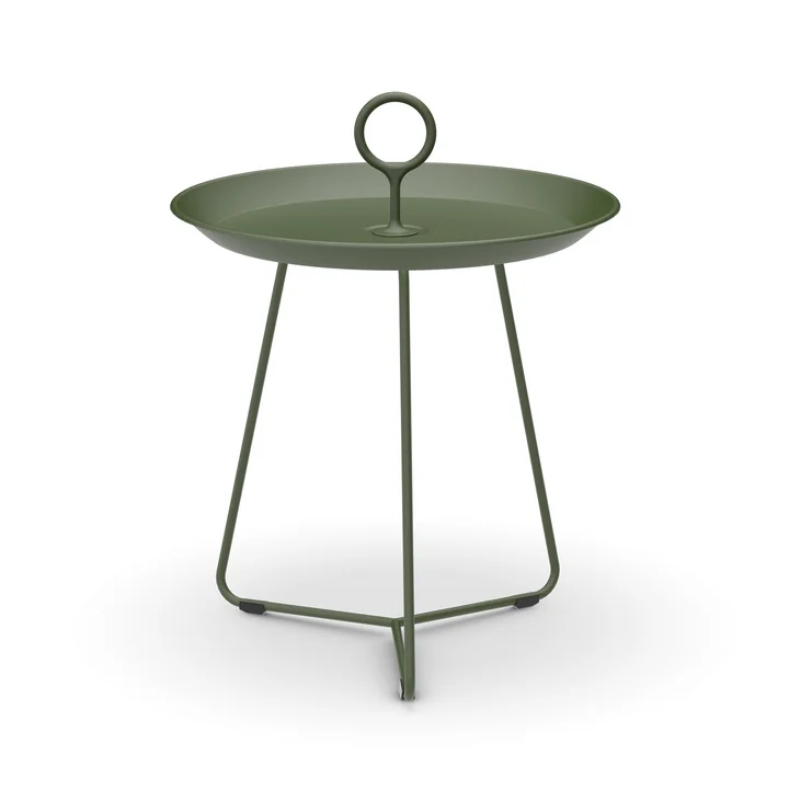 HOUE - EYELET Side table, Ø 45 cm, olive green