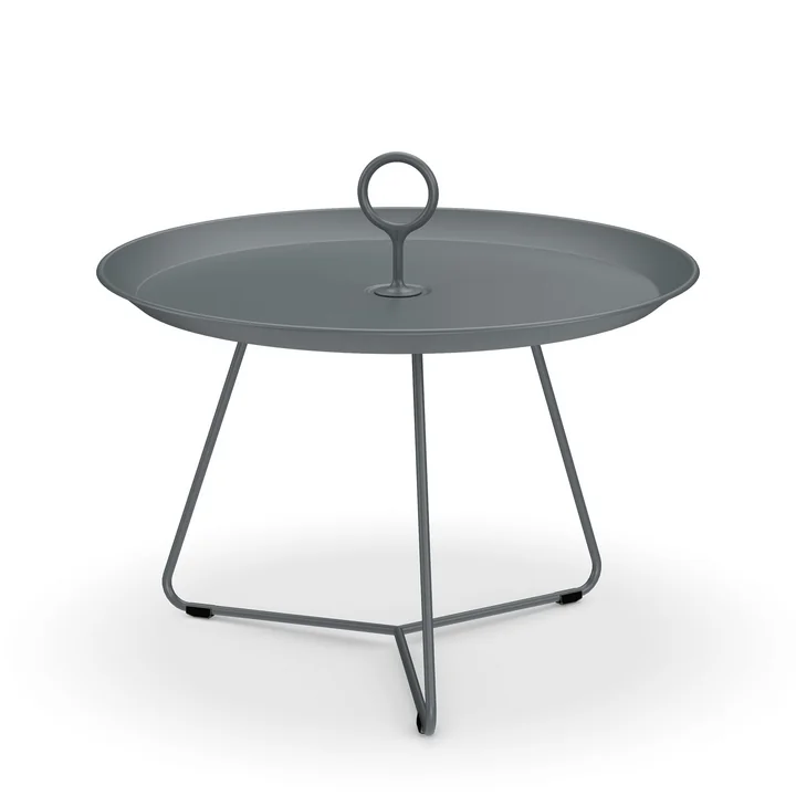 HOUE - EYELET Side table, Ø 57.5 cm, dark gray