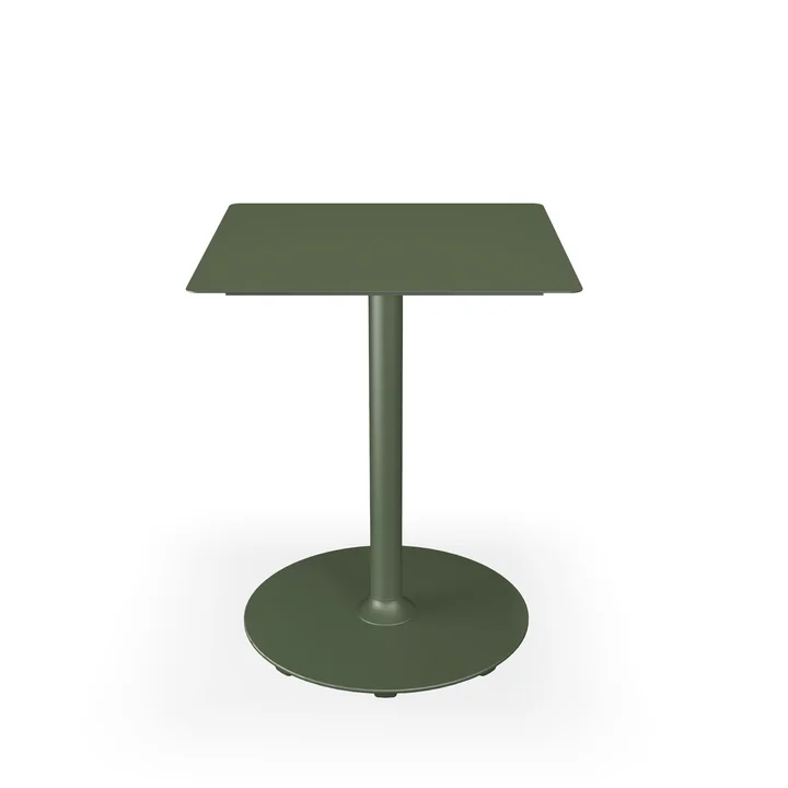 HOUE - Pico Garden table, 60 x 60 cm, round frame, olive green
