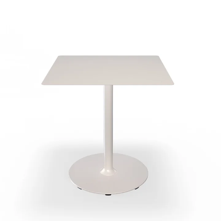 HOUE - Pico garden table, 70 x 70 cm, round frame, muted white