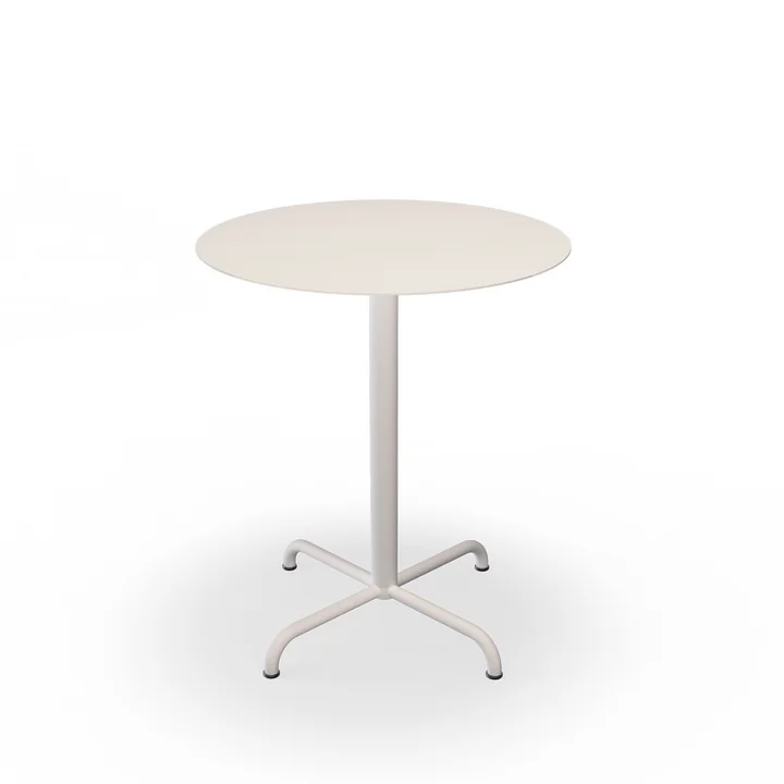 HOUE - Pico garden table, Ø 64 cm, 4-star frame, muted white