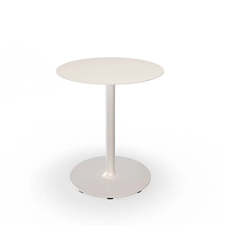 HOUE - Pico garden table, Ø 64 cm, round frame, muted white
