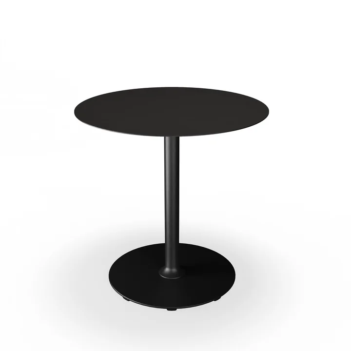HOUE - Pico garden table, Ø 74 cm, round frame, black