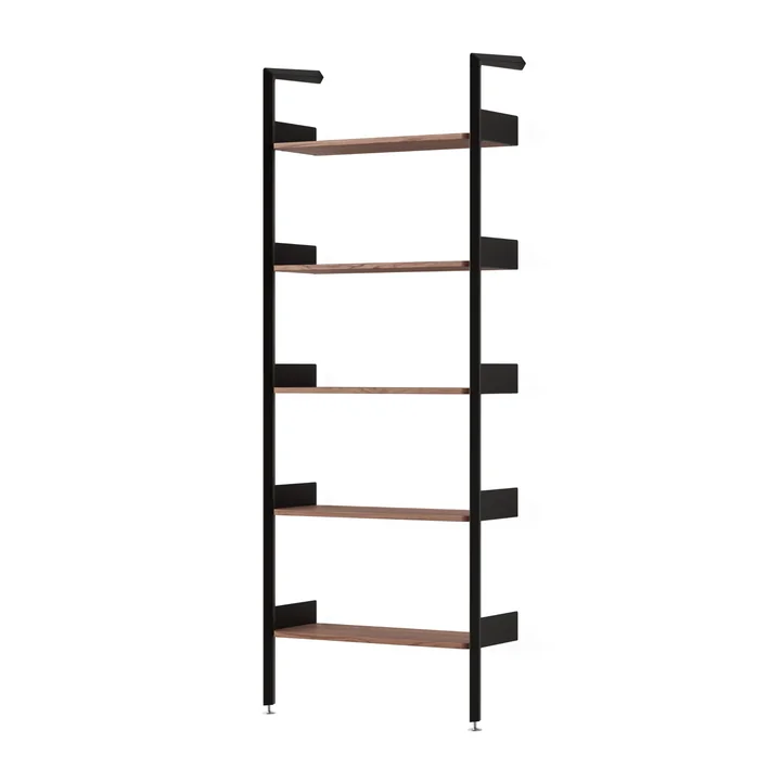 & Tradition - Rombe IF1 shelf, anthracite / shelves walnut veneer