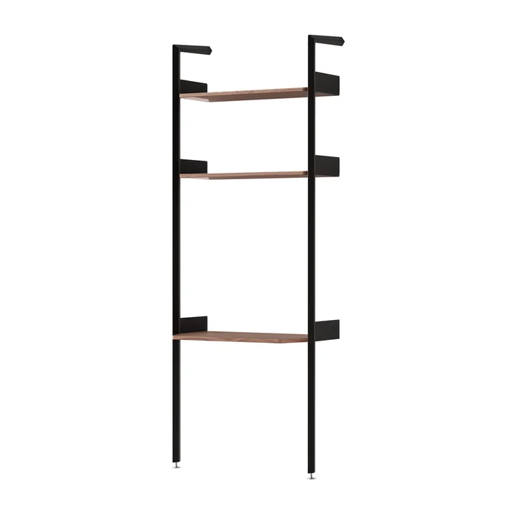 & Tradition - Rombe IF2 shelf with desk top, walnut veneer / anthracite / shelves walnut veneer