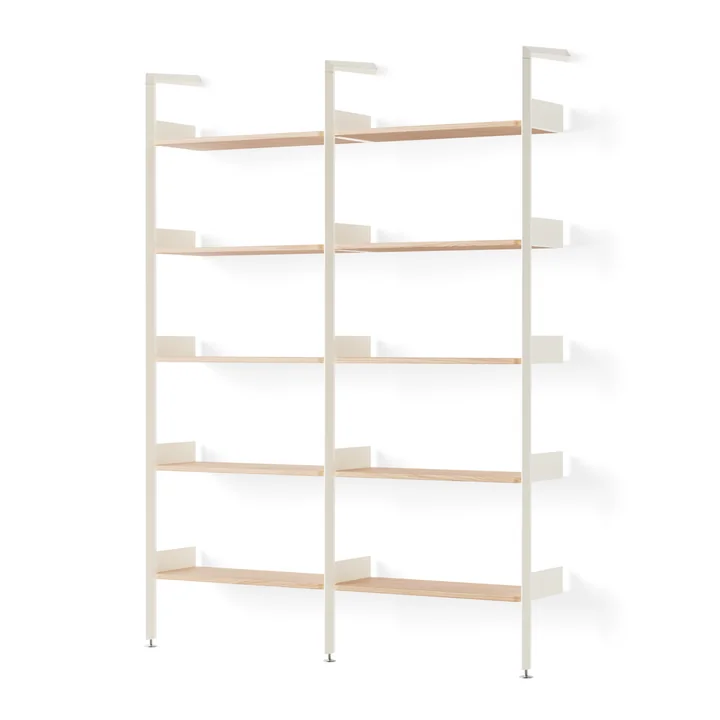 & Tradition - Rombe configuration A IF1 & IF4 Shelf, alabaster / oak veneer shelves