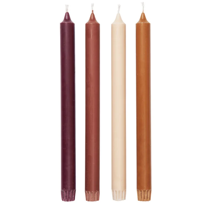 Ferm Living - Pure Stick candles, Roseate Blend (set of 4)