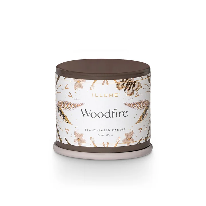 Bloomingville - ILLUME Demi Vanity Tin scented candle, Woodfire