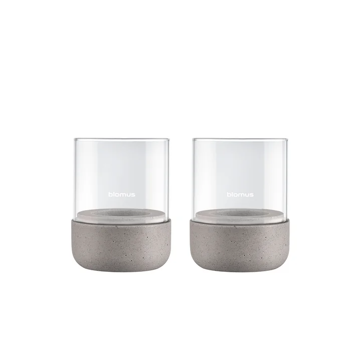 Blomus - Calma Lantern, Ø 7 cm, clear / satellit (set of 2)