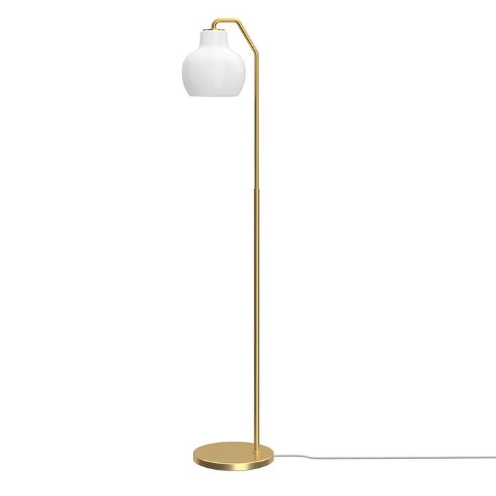 Louis Poulsen - VL Ring Crown floor lamp, brass / opal