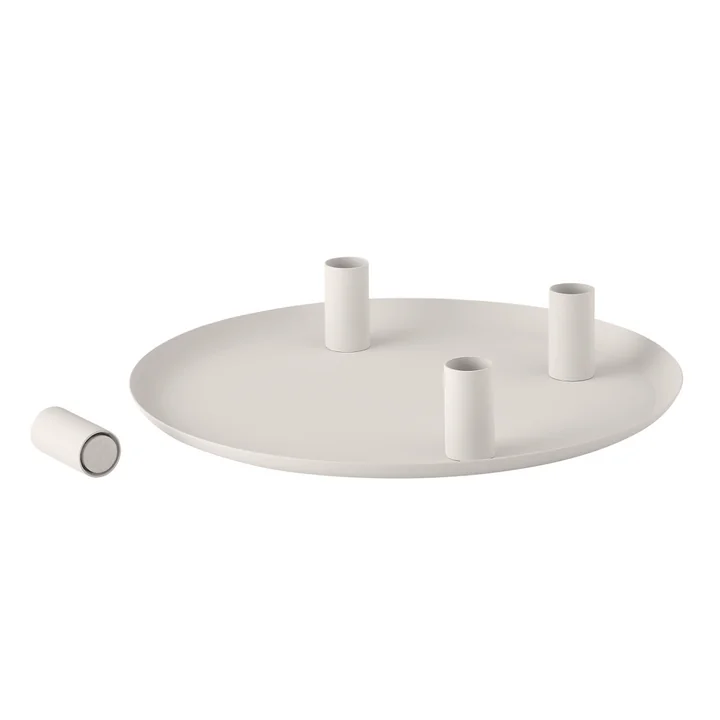 Blomus - Loha candle holder, round, moonbeam