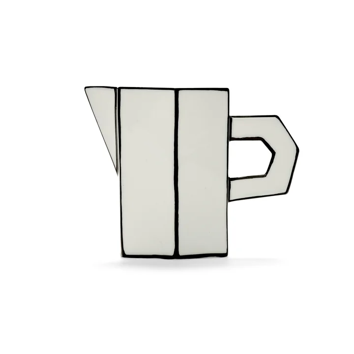 Serax - Carte Blanche Jug, white / black