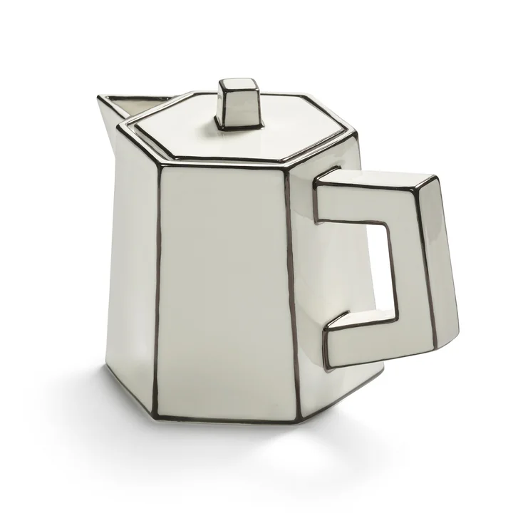 Serax - Carte Blanche teapot, white / black