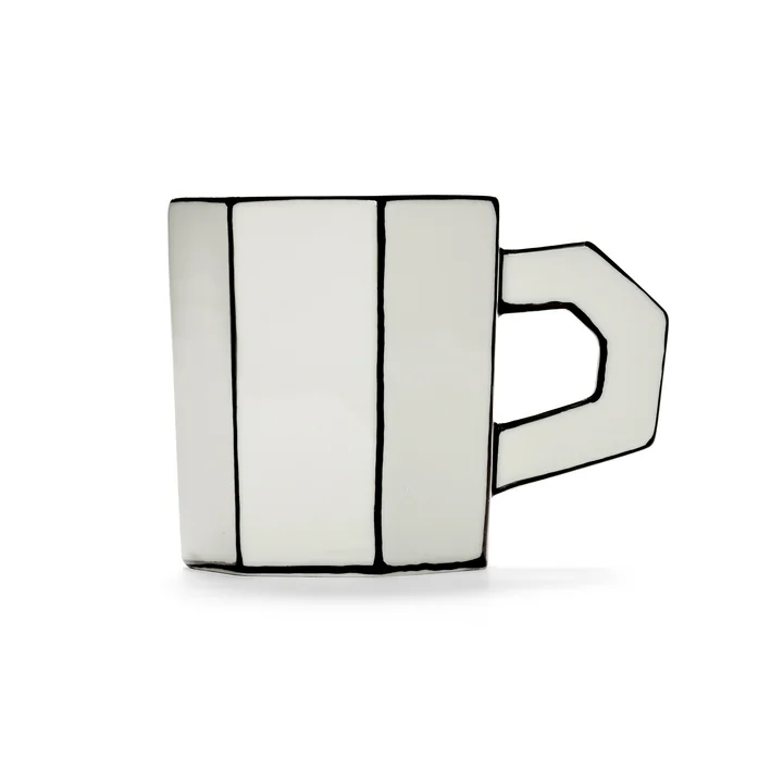 Serax - Carte Blanche Teacup, white / black