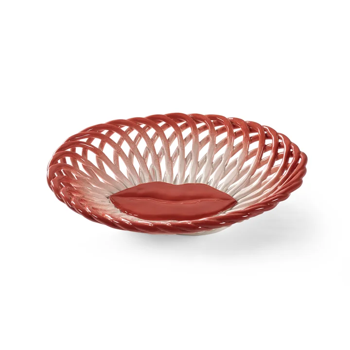 Serax - Salvador basket, red / white