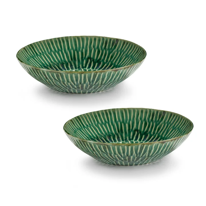 Serax - Verde Lanza Serving plate M, green (set of 2)