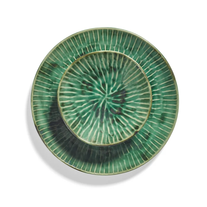 Serax - Verde Lanza Plate M and L, green
