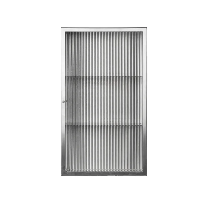 Ferm Living - Haze Wall cabinet, 60 x 35 cm, glass / stainless steel