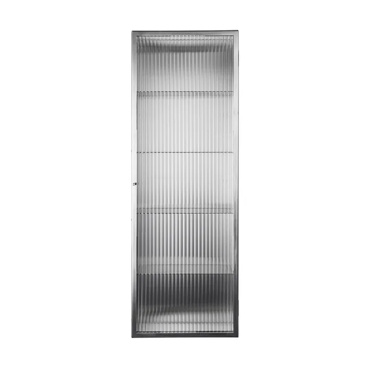 Ferm Living - Haze Wall cabinet, 35 x 100 cm, glass / stainless steel