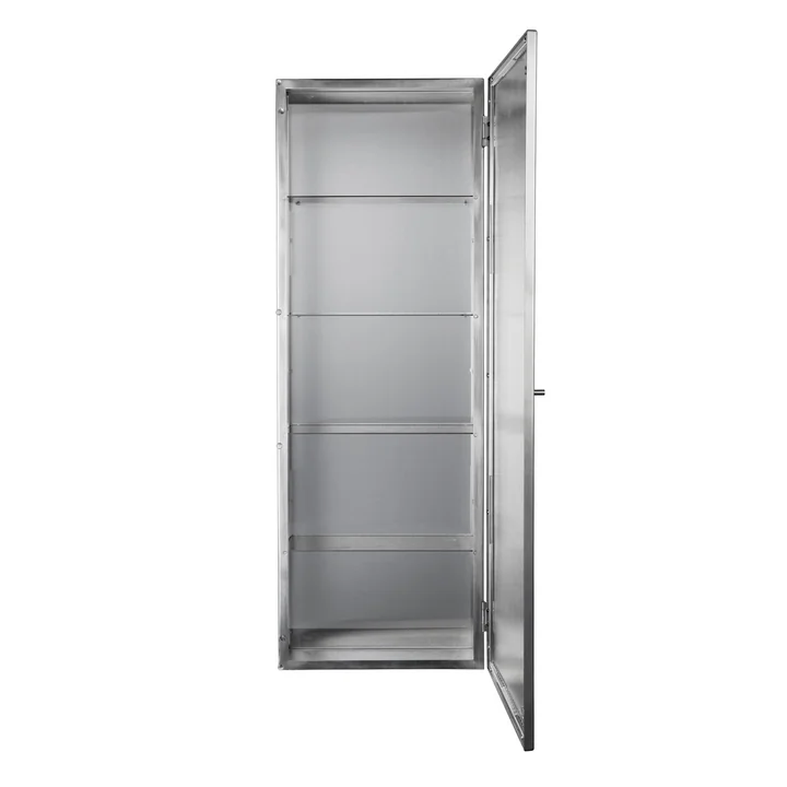 Ferm Living - Haze Wall cabinet, 35 x 100 cm, glass / stainless steel