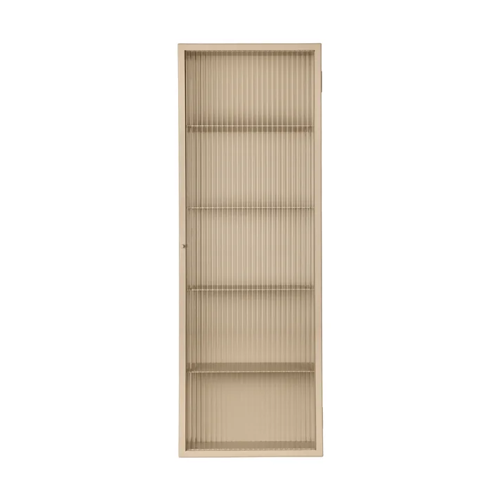 Ferm Living - Haze Wall cabinet, 35 x 100 cm, glass / cashmere