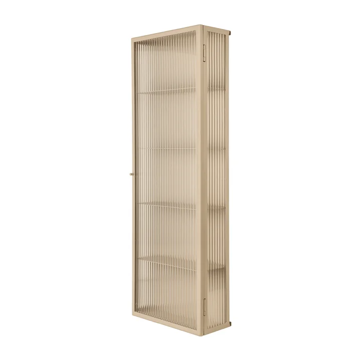 Ferm Living - Haze Wall cabinet, 35 x 100 cm, glass / cashmere