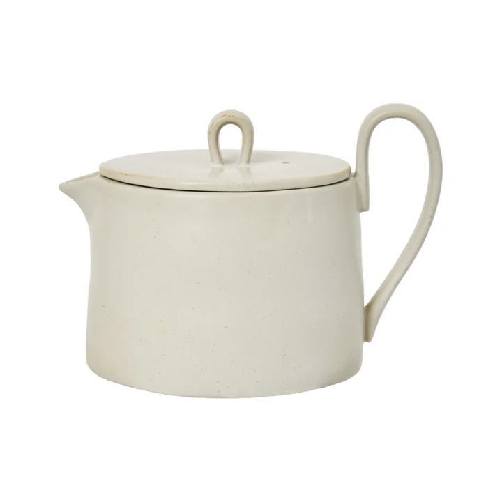 Ferm Living - Flow teapot, 150 cl, off-white speckled