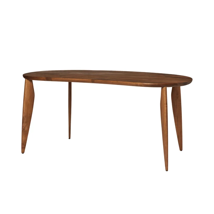 Ferm Living - Feve Dining table, 160 x 86 cm, walnut