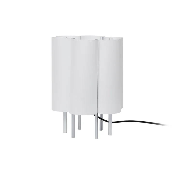 Ferm Living - Boe table lamp, H 28 cm, silver / natural