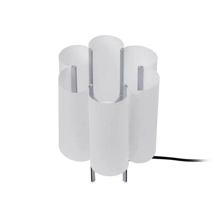 Ferm Living - Boe table lamp, H 28 cm, silver / natural