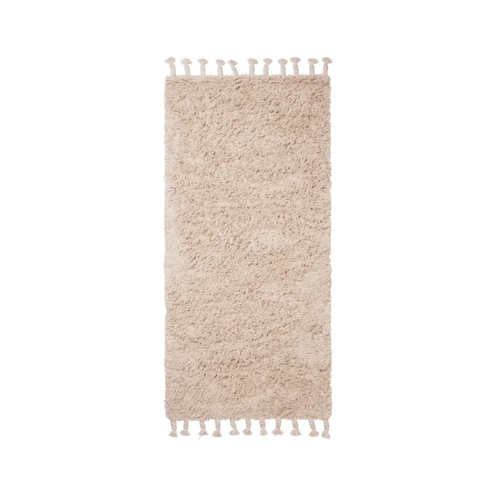 Ferm Living - Amass High-pile runner, 70 x 140 cm, off-white