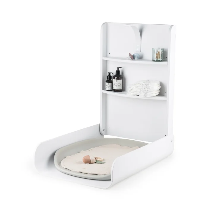 Sebra - Wall-mounted changing table, white