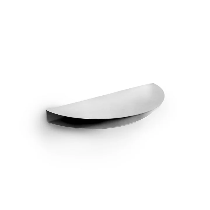 Moebe - Half Moon Wall shelf, 12 x 24 cm, stainless steel