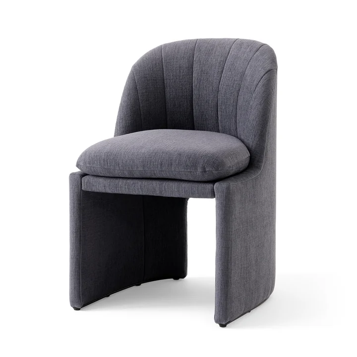& Tradition - Loafer SC106 Dining Chair, gray (fabric Kvadrat Cifrado 0771)