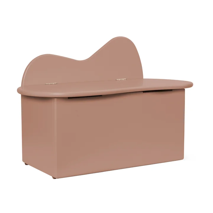 Ferm Living - Slope Children's storage bench, pink