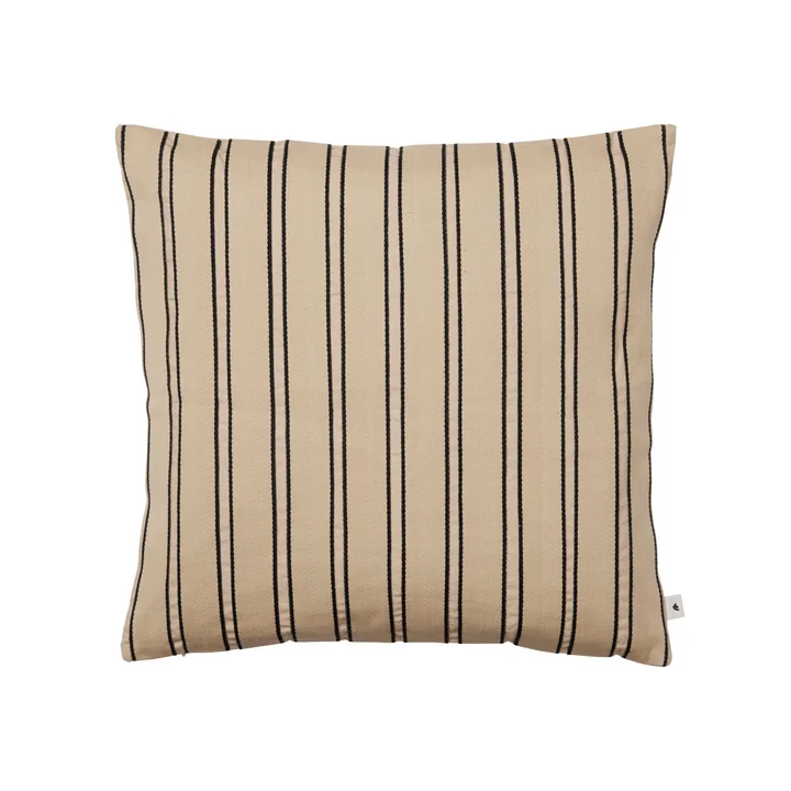 Ferm Living - Twill cushion, 50 x 50 cm, cashmere / black